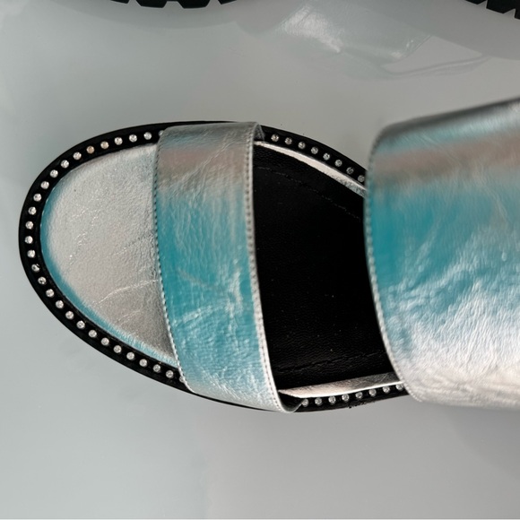 Dior silver leather sandals shoes size 37 - Picture 4 of 6